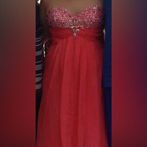 Coral prom dress